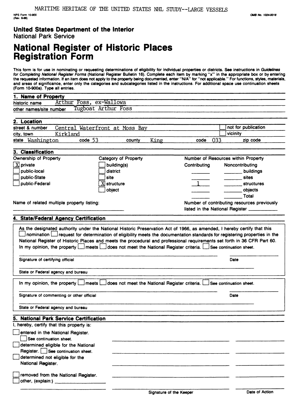 National Register of Historic Places Continuation Sheet