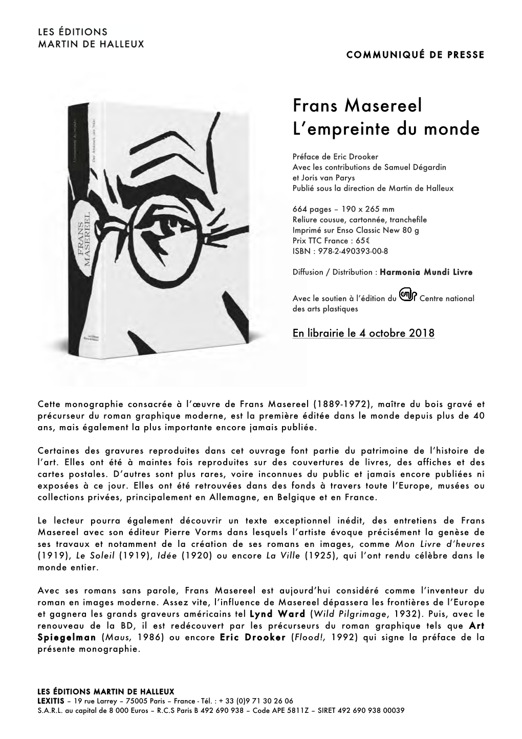 Frans Masereel L'empreinte Du Monde