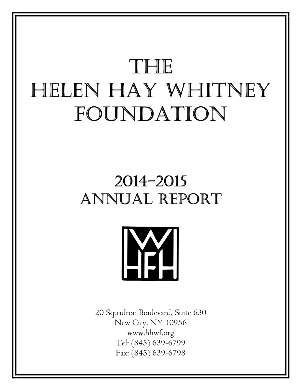 2014-2015 Annual Report