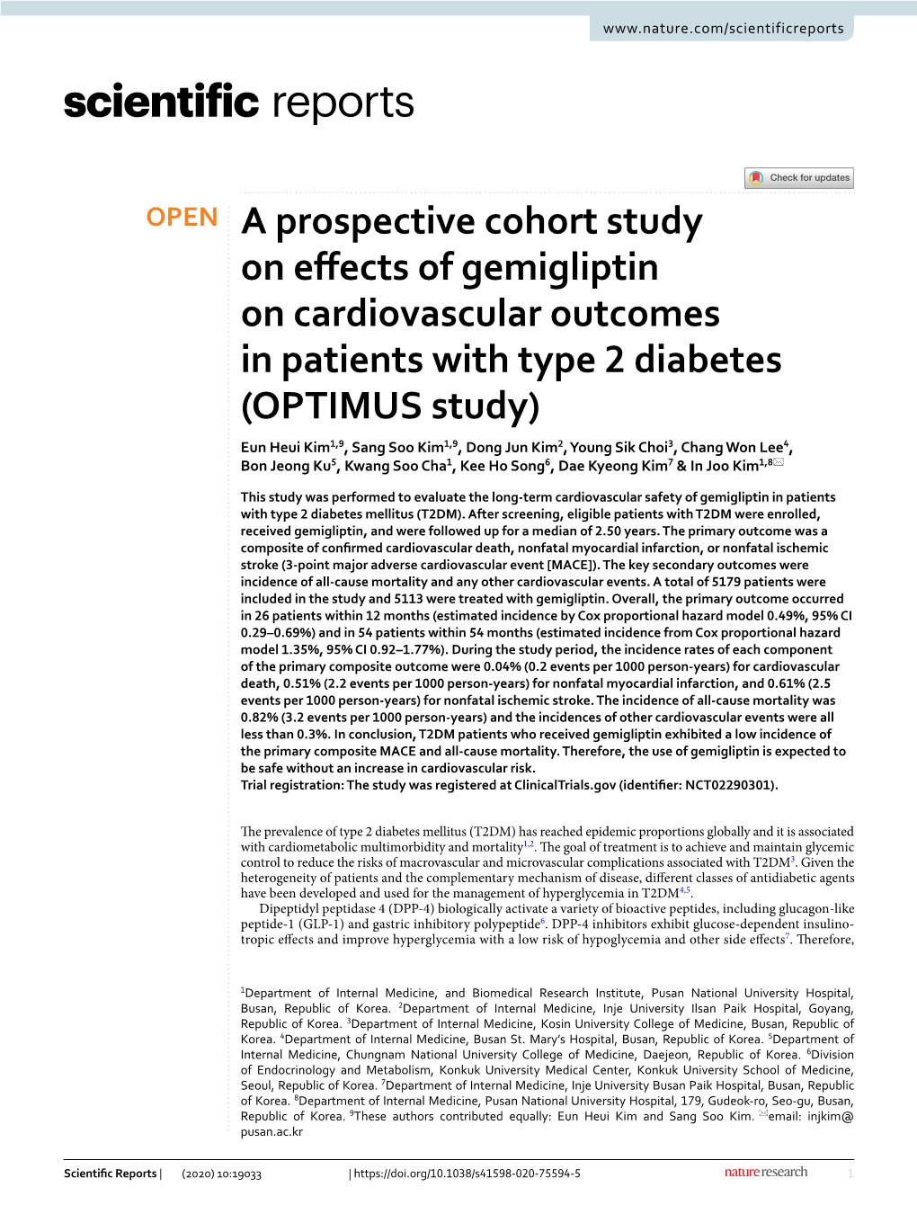 A Prospective Cohort Study on Effects of Gemigliptin On