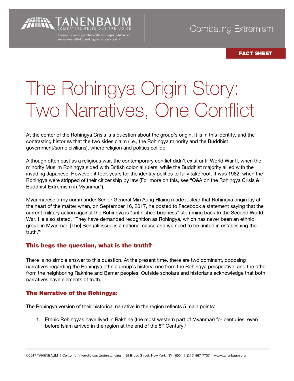 The Rohingya Origin Story: Two Narratives, One Conflict