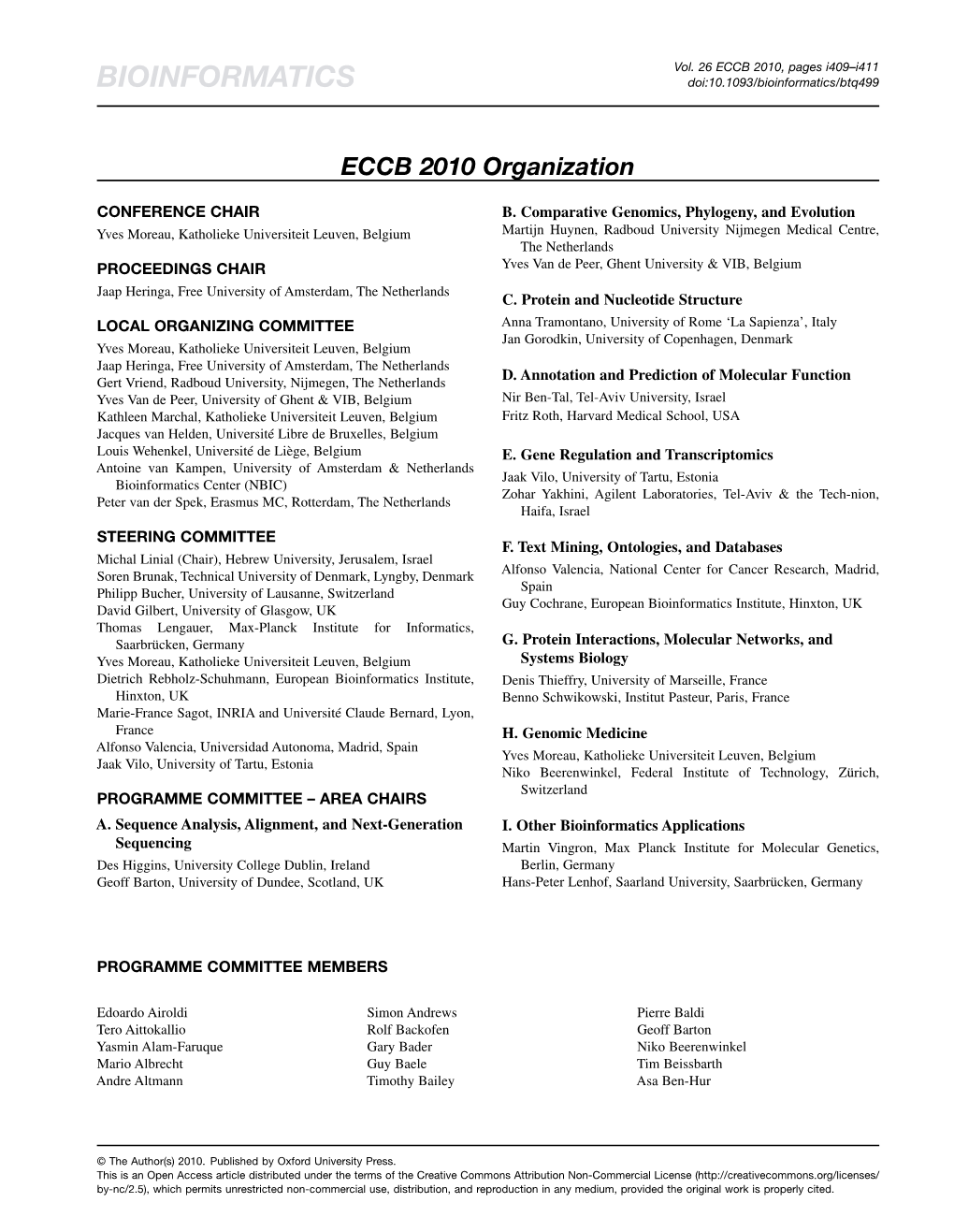 BIOINFORMATICS Doi:10.1093/Bioinformatics/Btq499