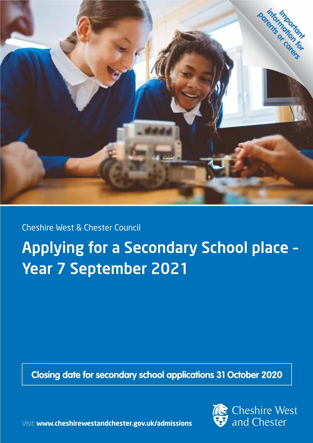 Applying for a Secondary School Place – Year 7 September 2021