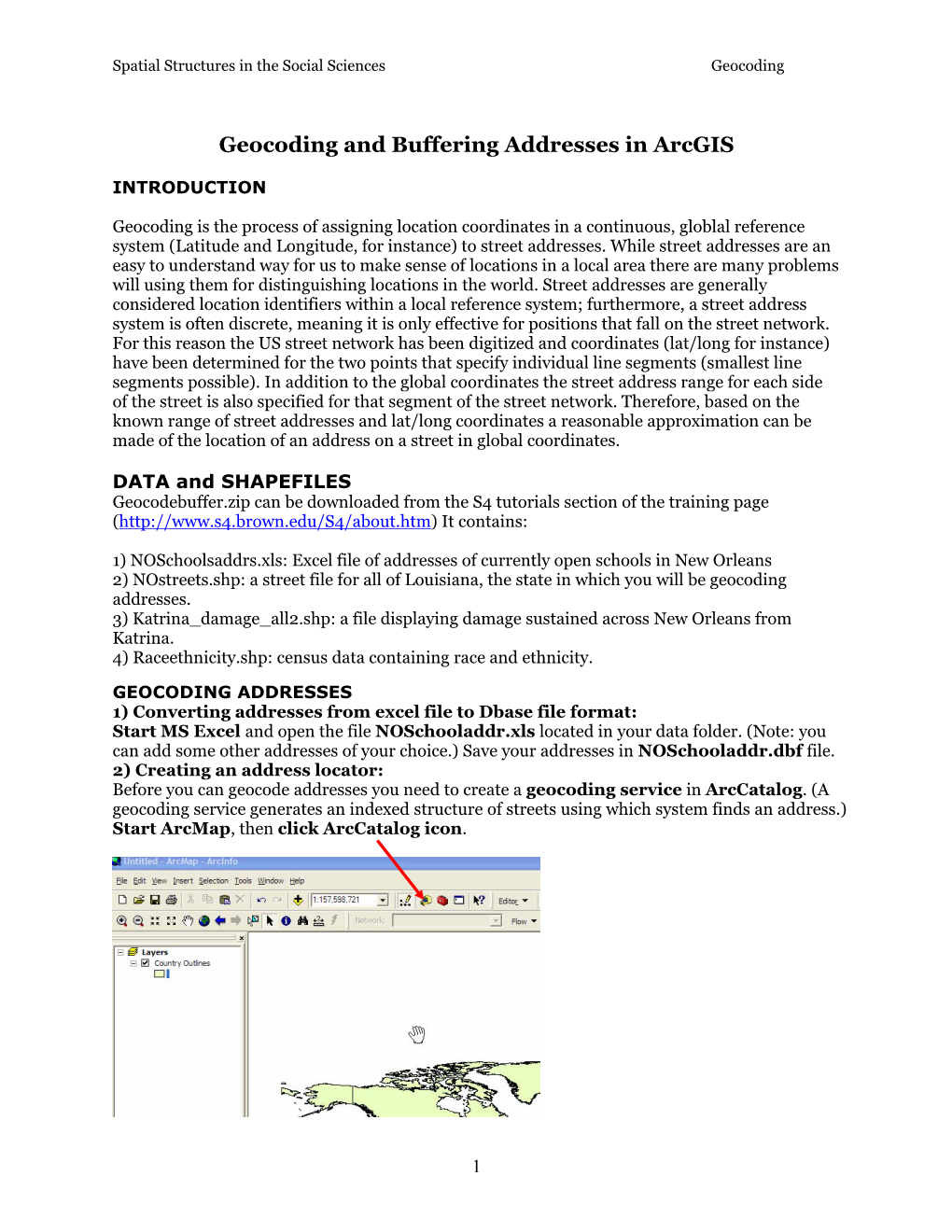 Geocoding and Buffering Addresses in Arcgis