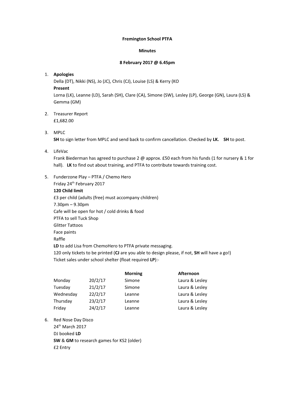 Fremington School PTFA