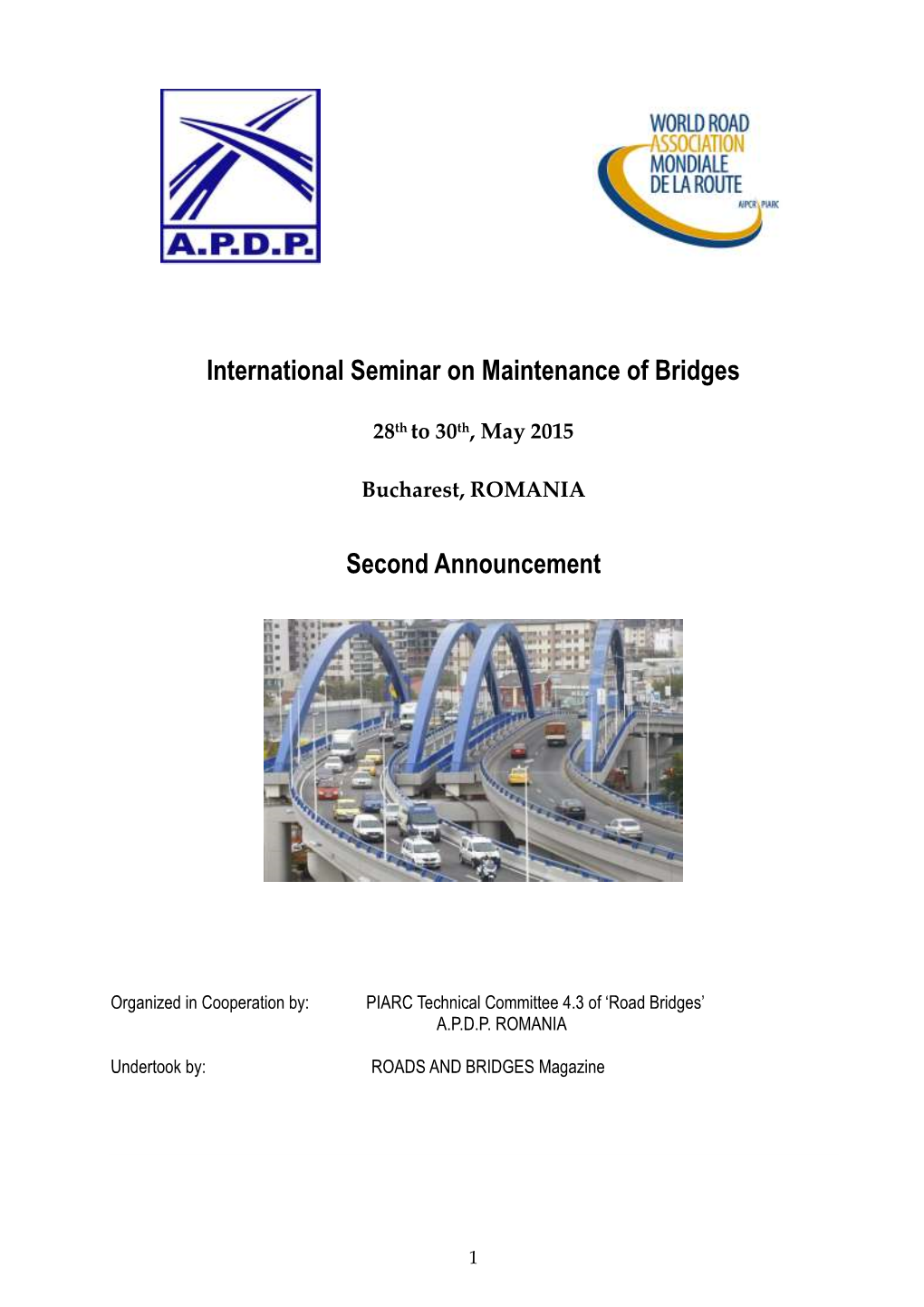 International Seminar on Maintenance of Bridges Second Announcement