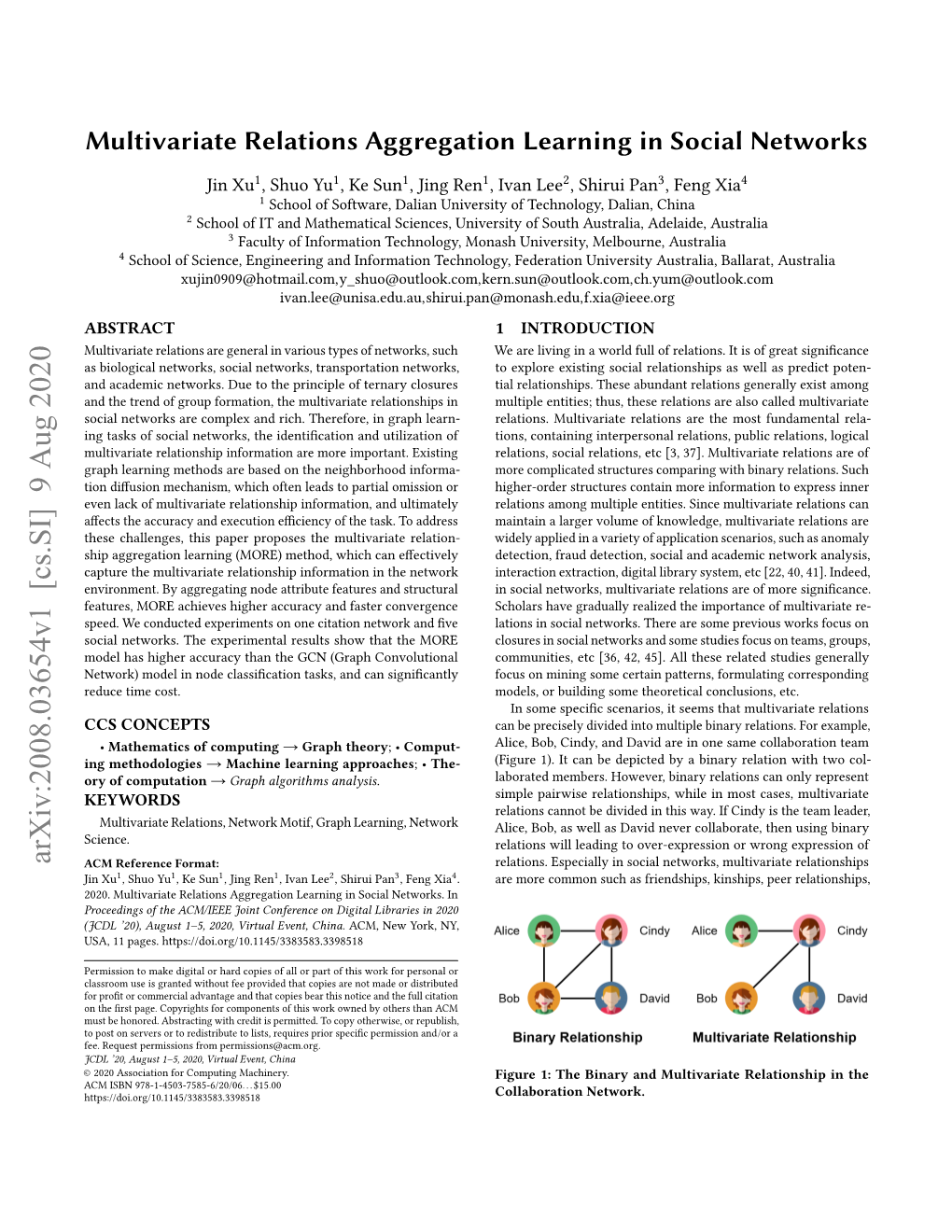 Multivariate Relations Aggregation Learning in Social Networks