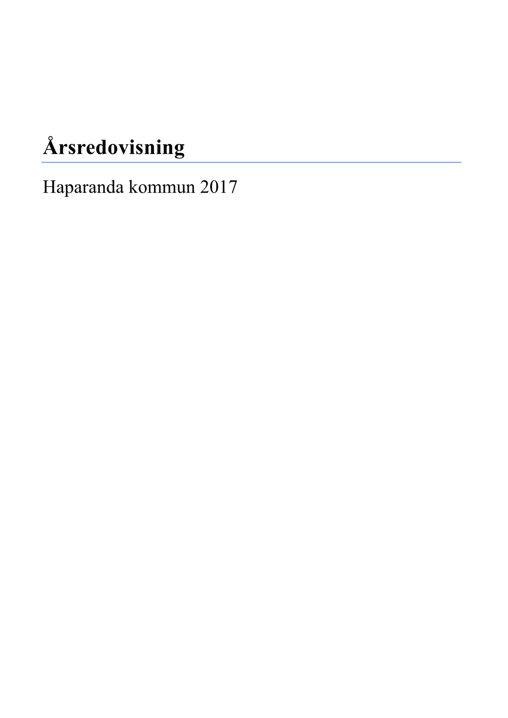 Årsredovisning