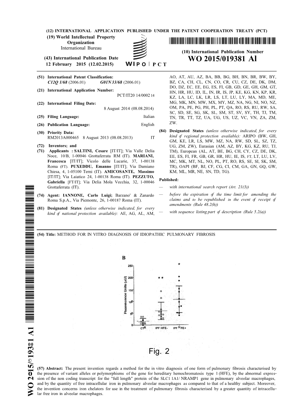 I WO 2015/019381 Al Fig. 2