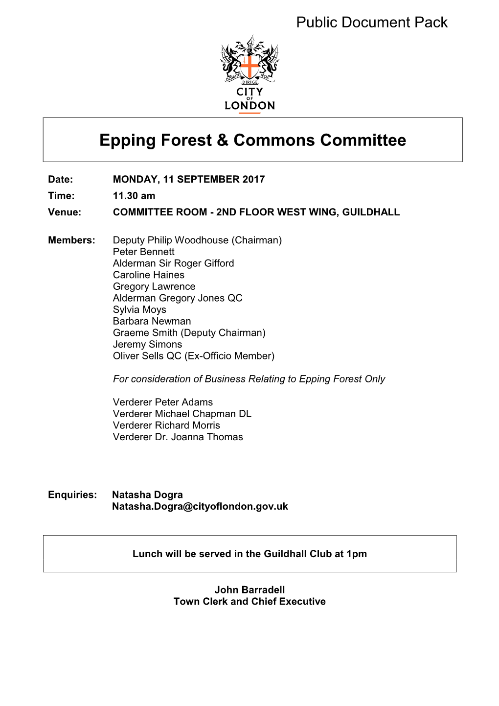 (Public Pack)Agenda Document for Epping Forest