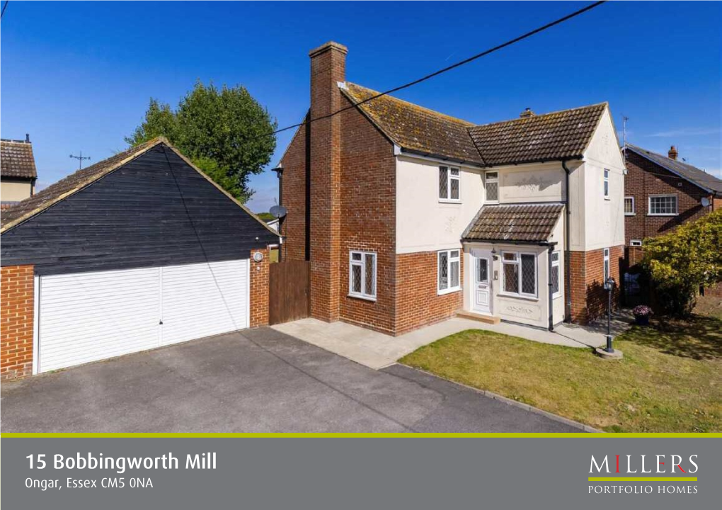 15 Bobbingworth Mill Ongar, Essex CM5 0NA