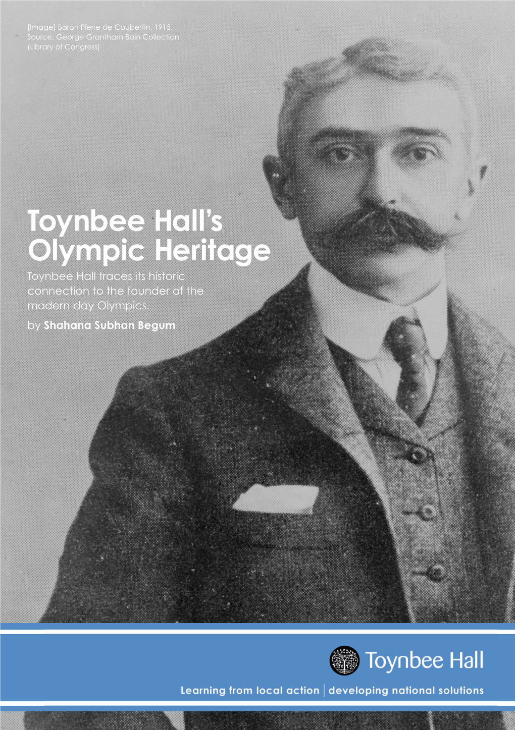 Toynbee Hall's Olympic Heritage