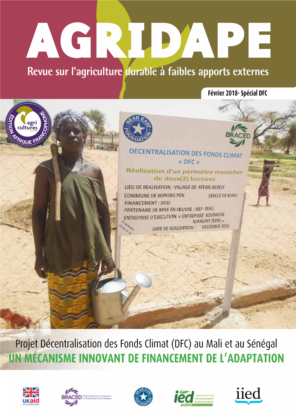 Spécialdfc Agriculture Externes Durable Àfaibles Apports MELCA Bougouma Mbaye Fall Et Ousmane Traoré Diagne