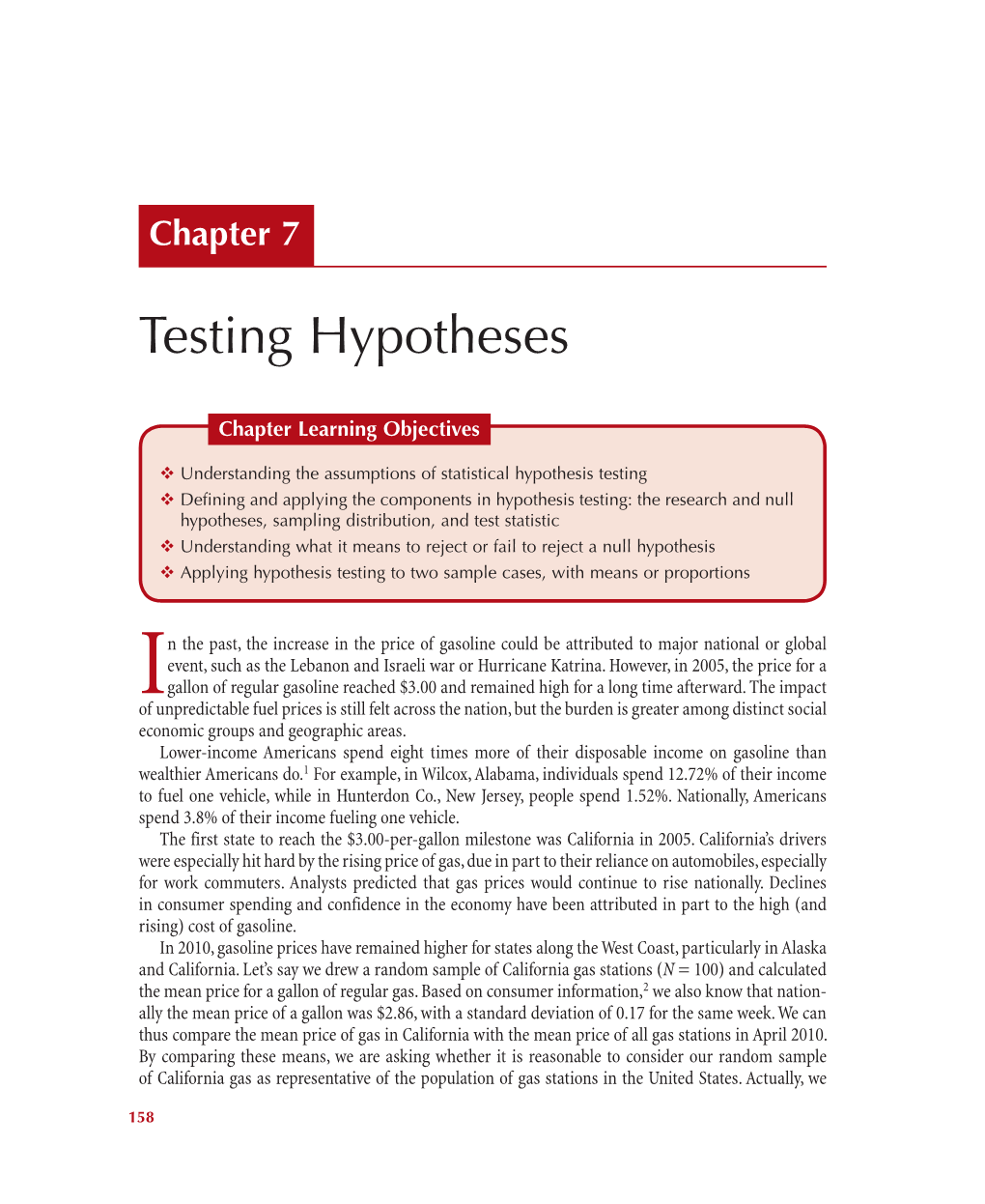 Testing Hypotheses