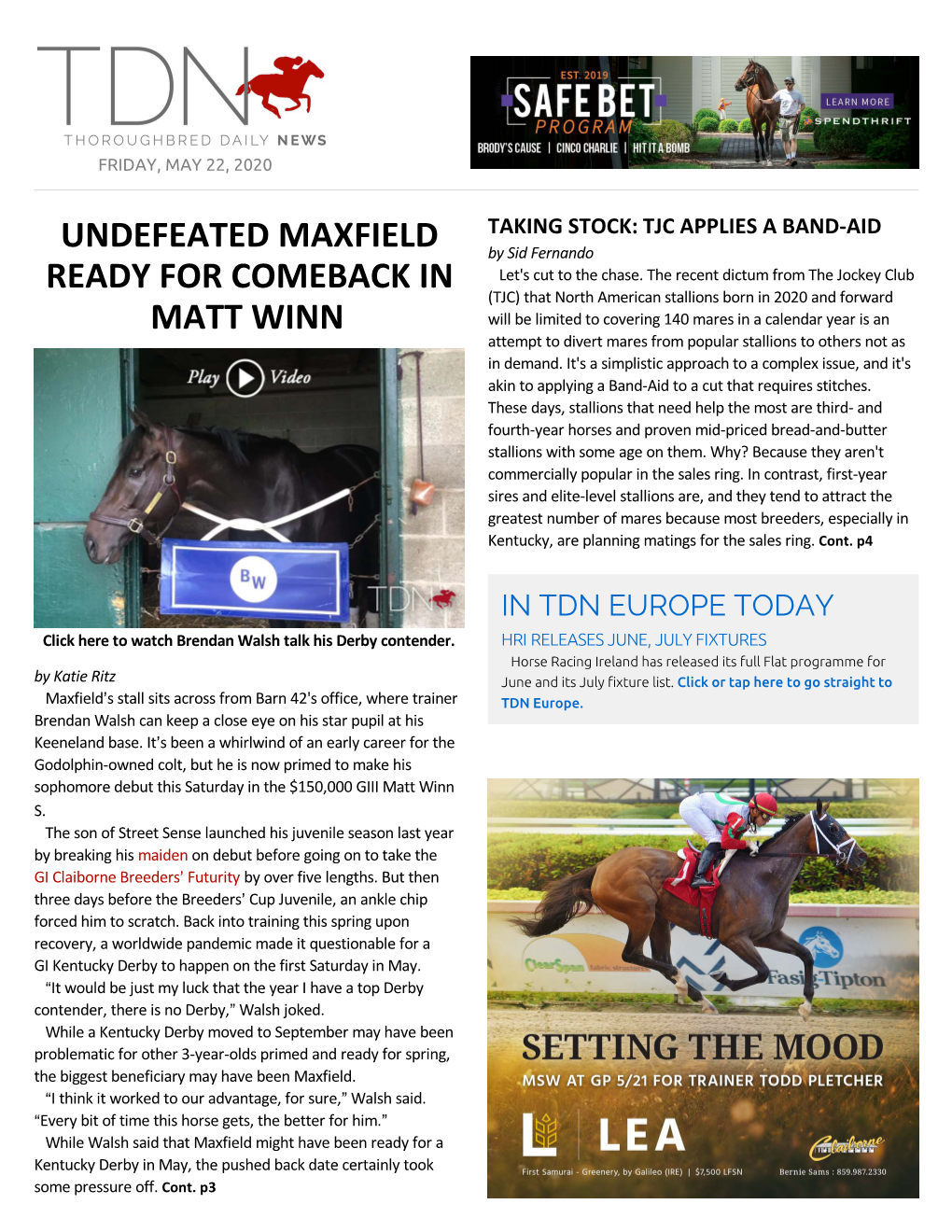 Undefeated Maxfield Ready for Comeback in Matt Winn