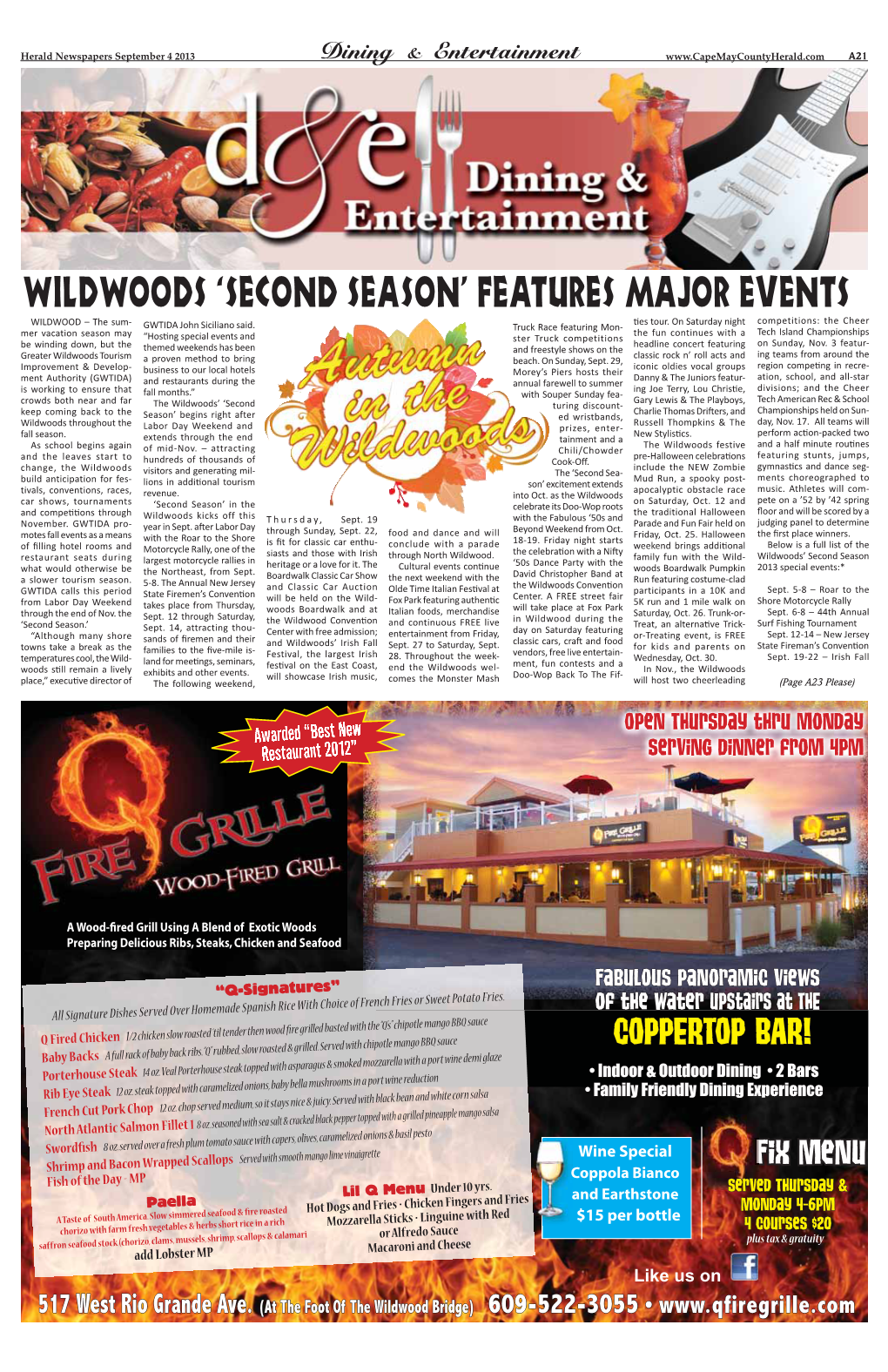 Wildwoods ‘Second Season’ Features Major Events