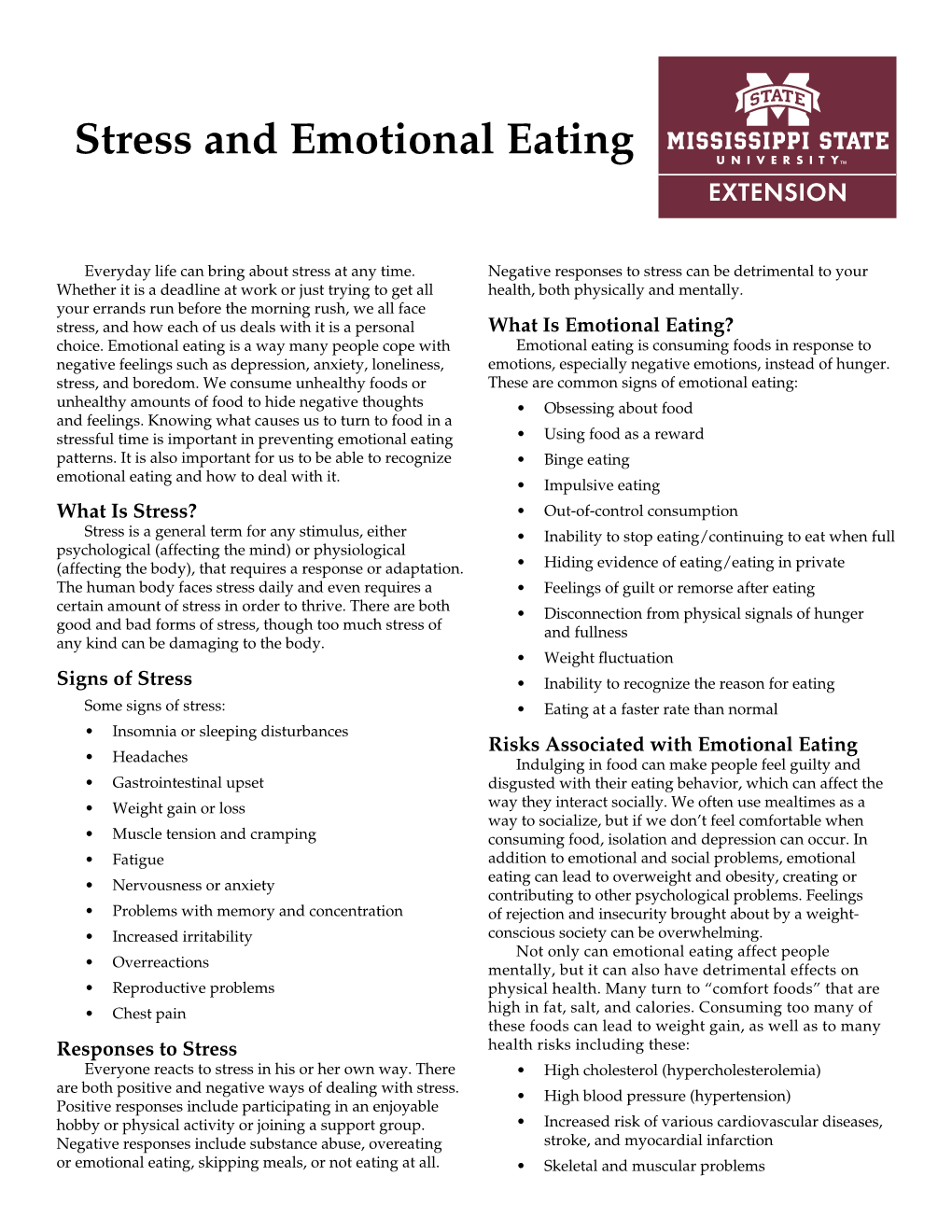 Stress and Emotional Eating