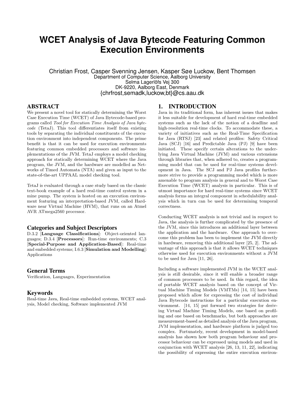 WCET Analysis of Java Bytecode Featuring Common Execution Environments