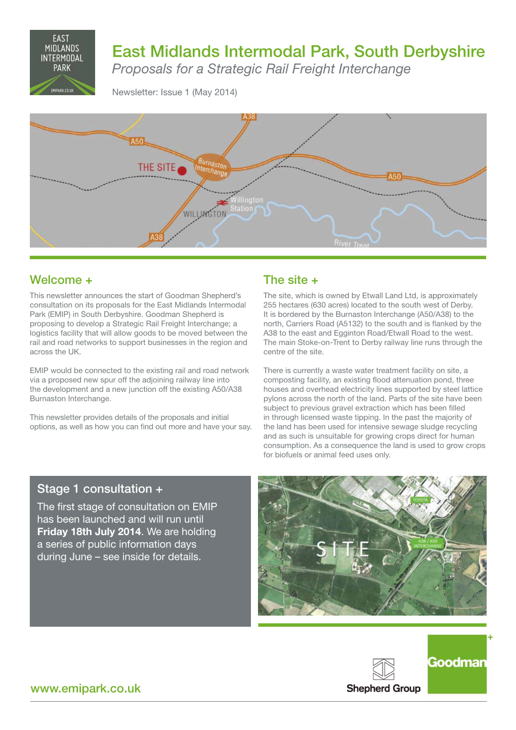 East Midlands Intermodal Park, South Derbyshire Proposals for a Strategic Rail Freight Interchange