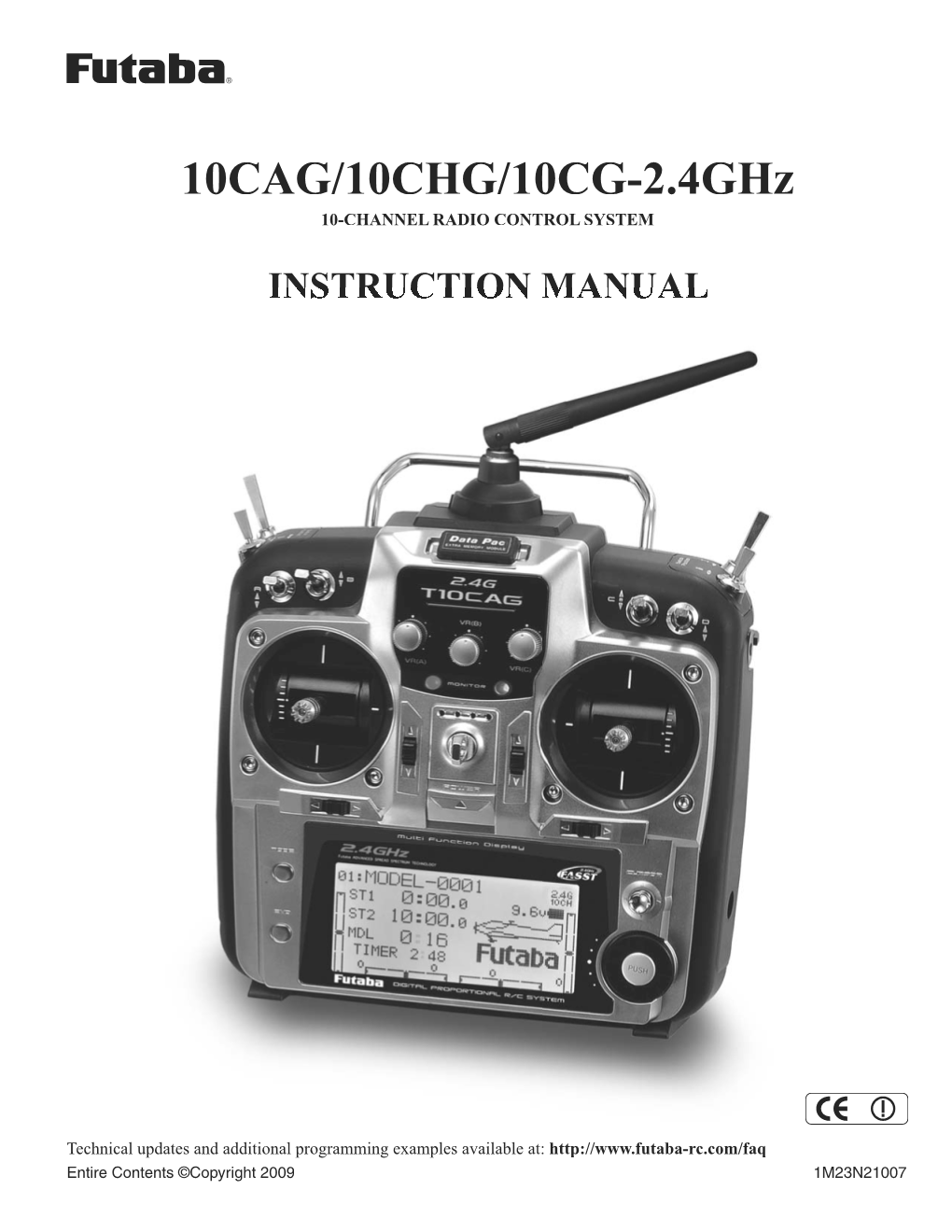 10CAG/10CHG/10CG-2.4Ghz 10-CHANNEL RADIO CONTROL SYSTEM