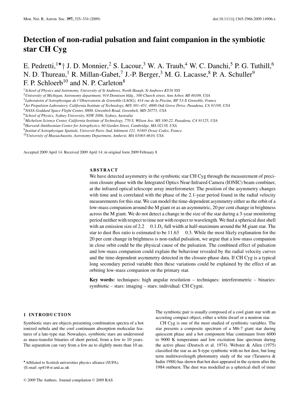 Detection of Non-Radial Pulsation and Faint Companion in the Symbiotic Star CH Cyg