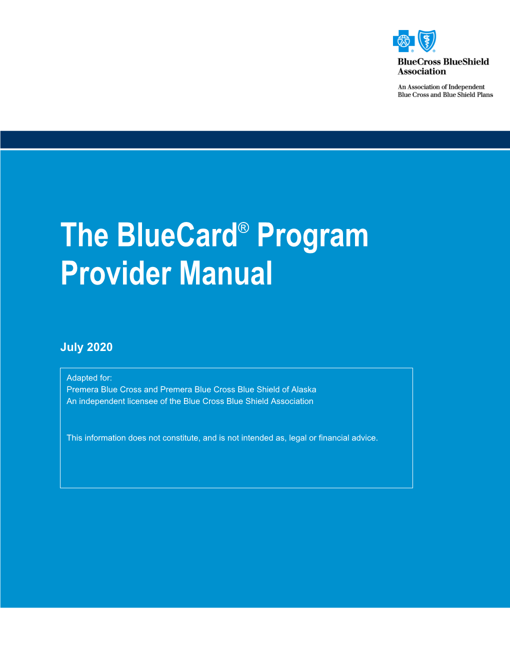 Bluecard ® Program Provider Manual