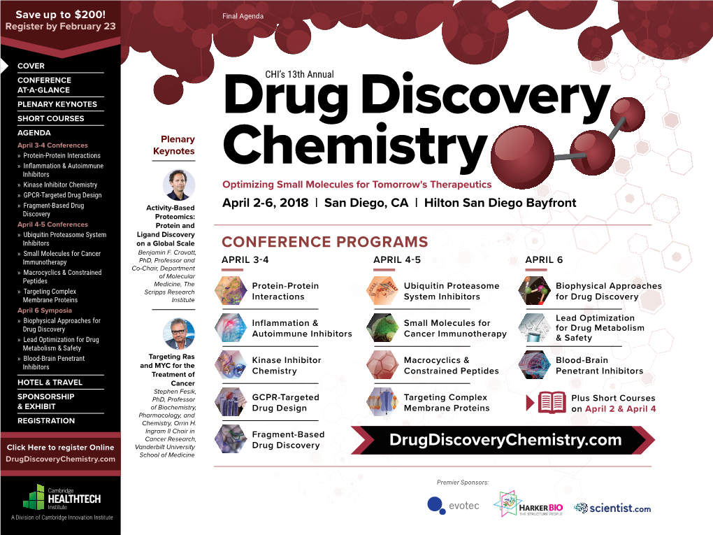 Drug Discovery Chemistry