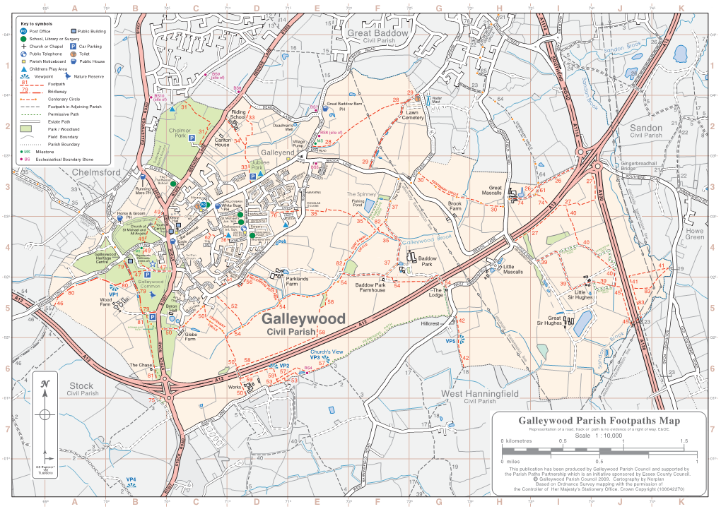 Galleywood Footpath Map Reverse 2008-C3PNG.Pub