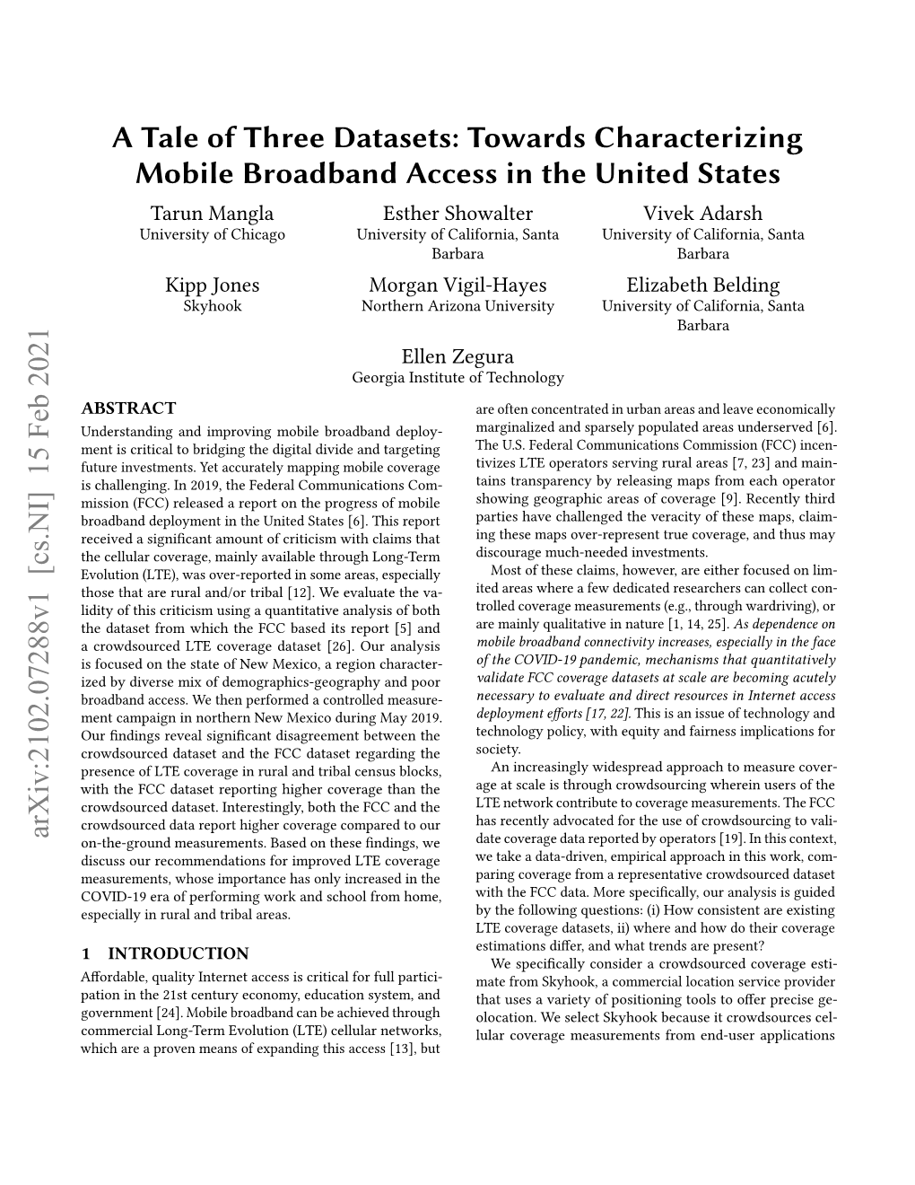 A Tale of Three Datasets