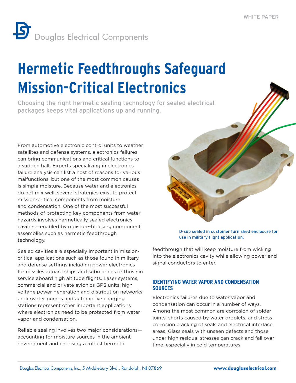 Hermetic Feedthroughs Safeguard Mission-Critical Electronics