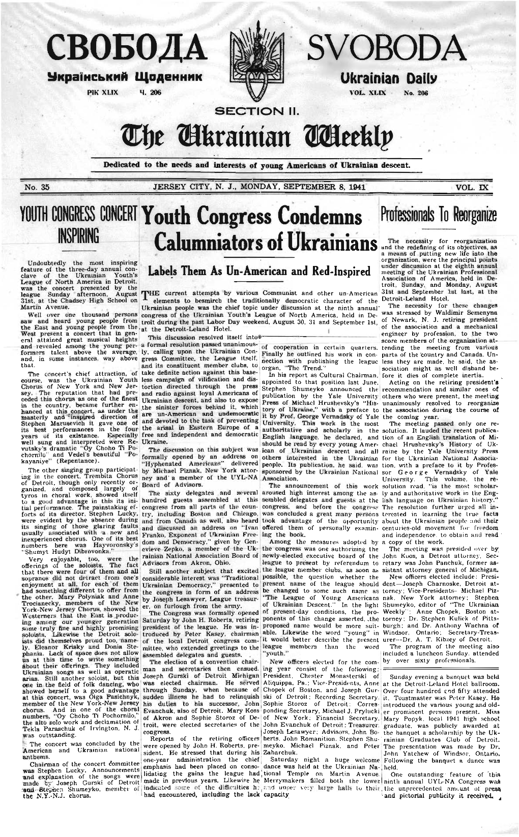 The Ukrainian Weekly 1941, No.35