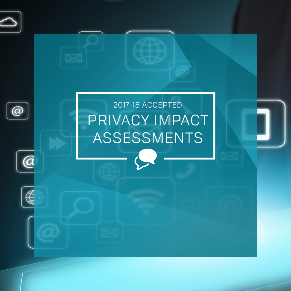 2017-18 Accepted Privacy Impact Assessments