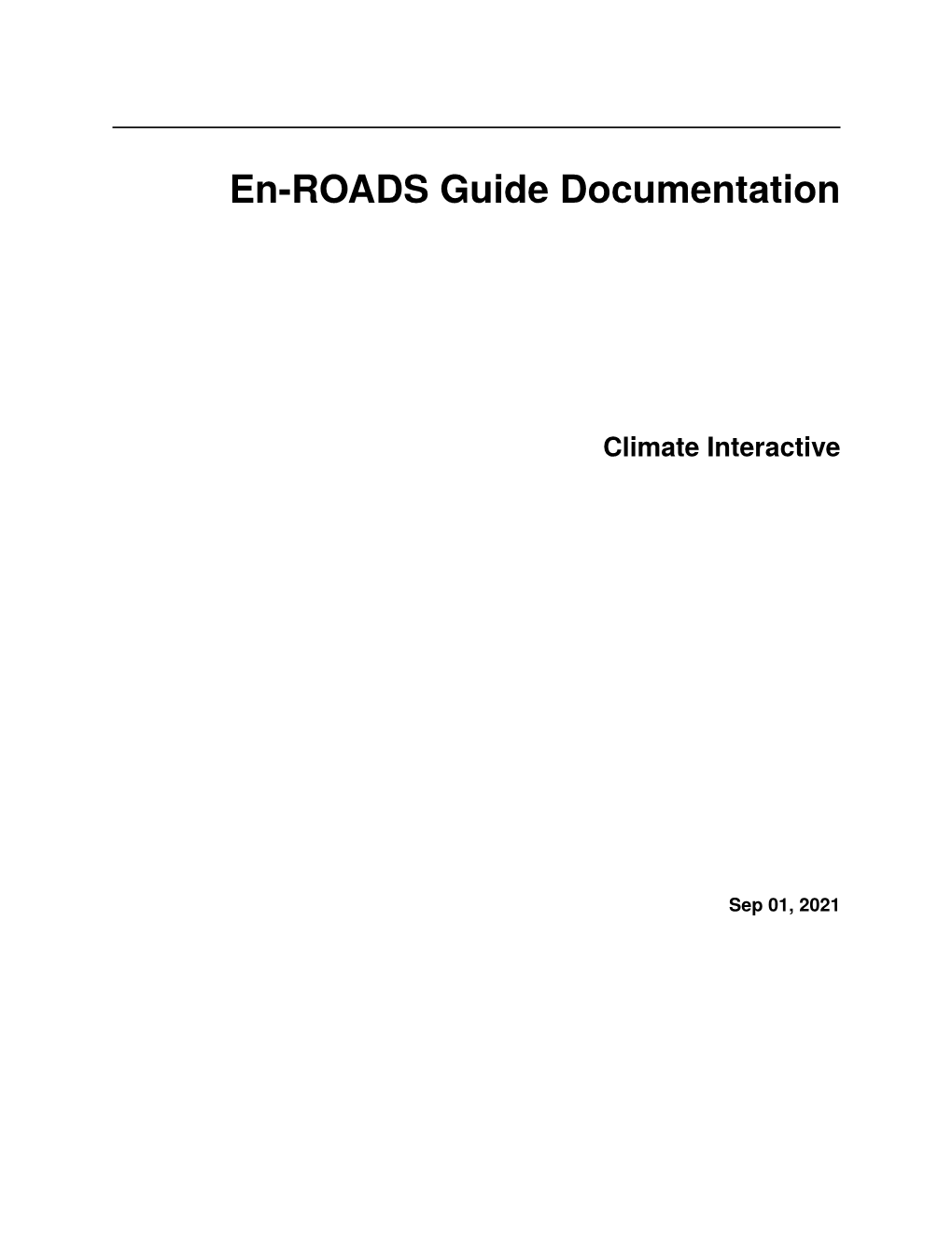 En-ROADS Guide Documentation