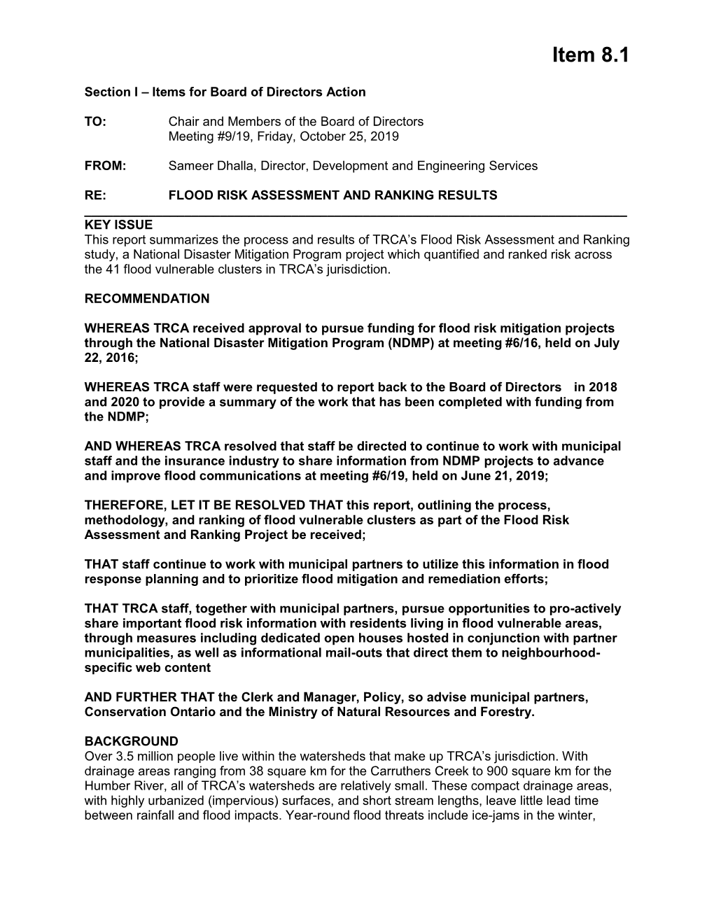 Flood Risk Assessment and Ranking Results.Pdf