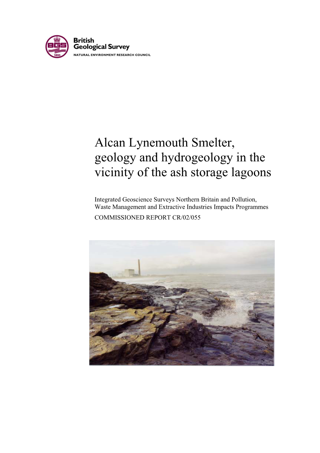 Alcan Lynemouth Smelter, Geology and Hydrogeology in the Vicinity of the Ash Storage Lagoons