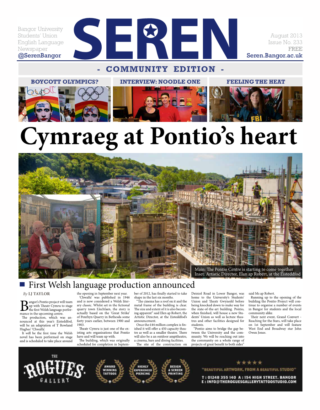 Cymraeg at Pontio's Heart