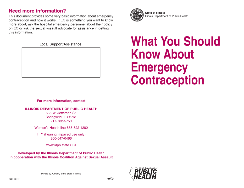 Emergency Contraception