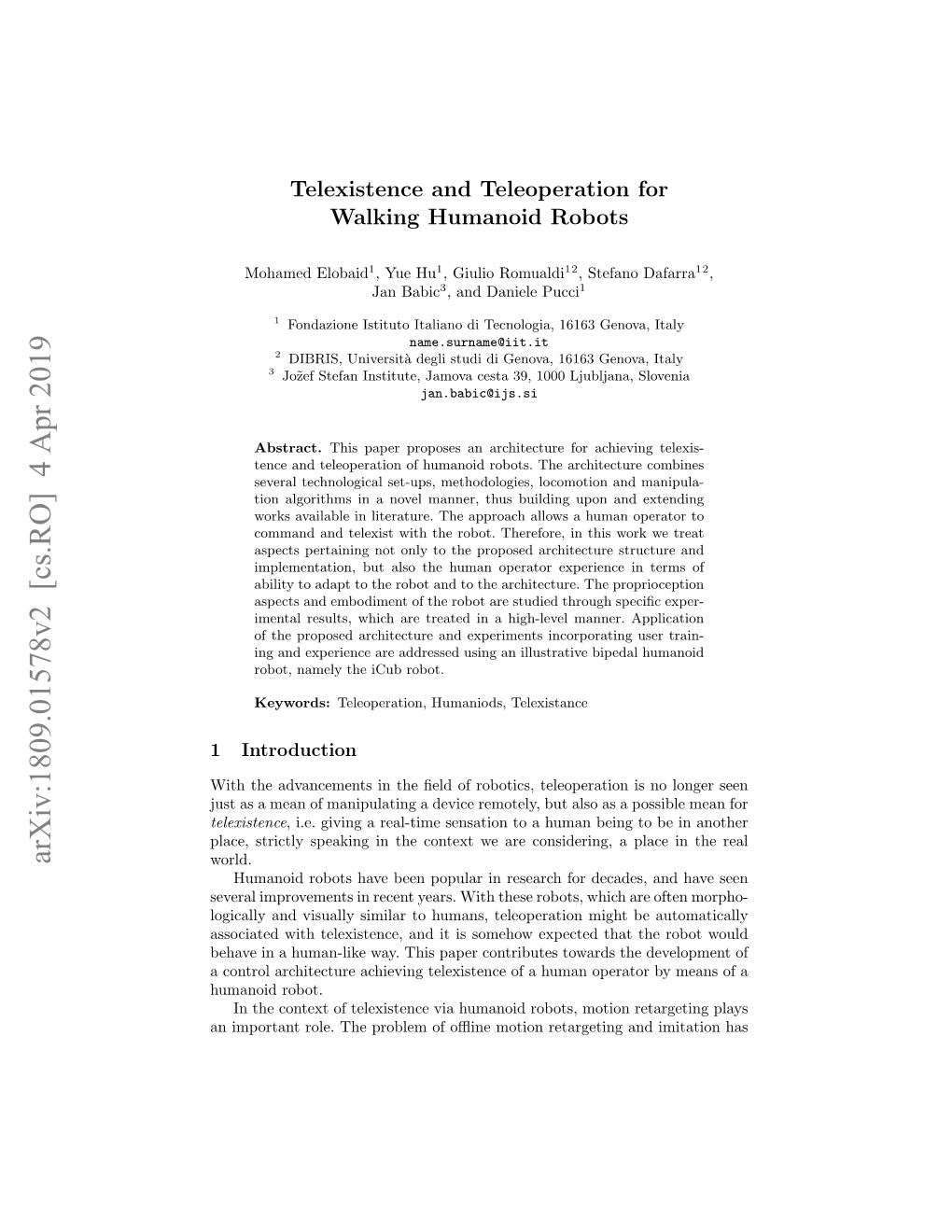 Arxiv:1809.01578V2 [Cs.RO] 4 Apr 2019 World