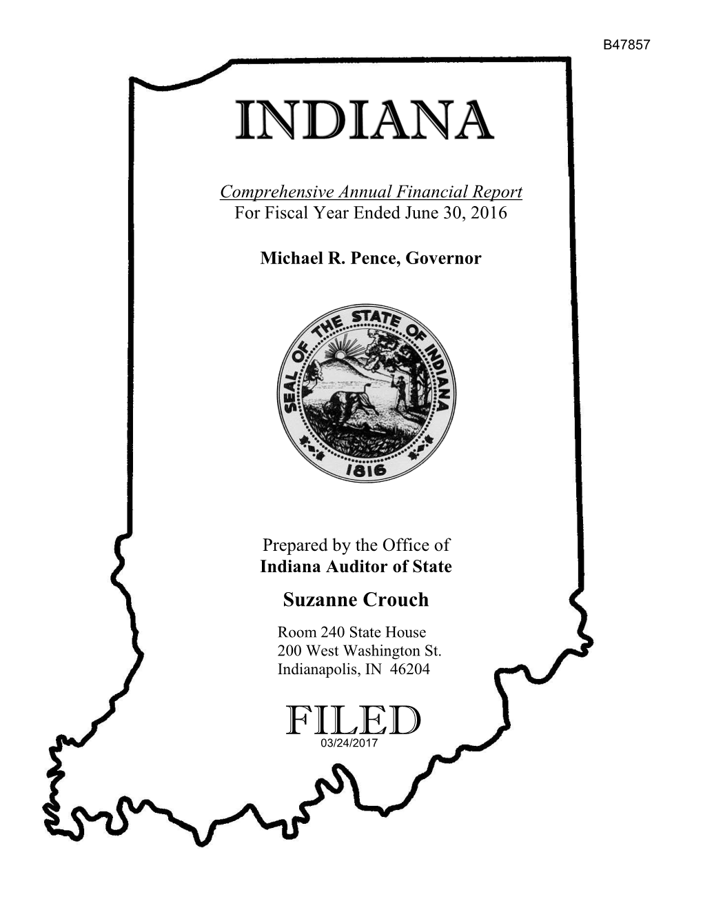 Indiana Comprehensive Annual Financial Report