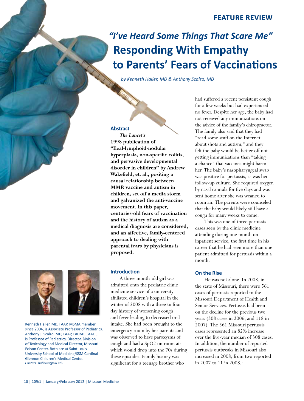 Responding with Empathy to Parents' Fears of Vaccinations