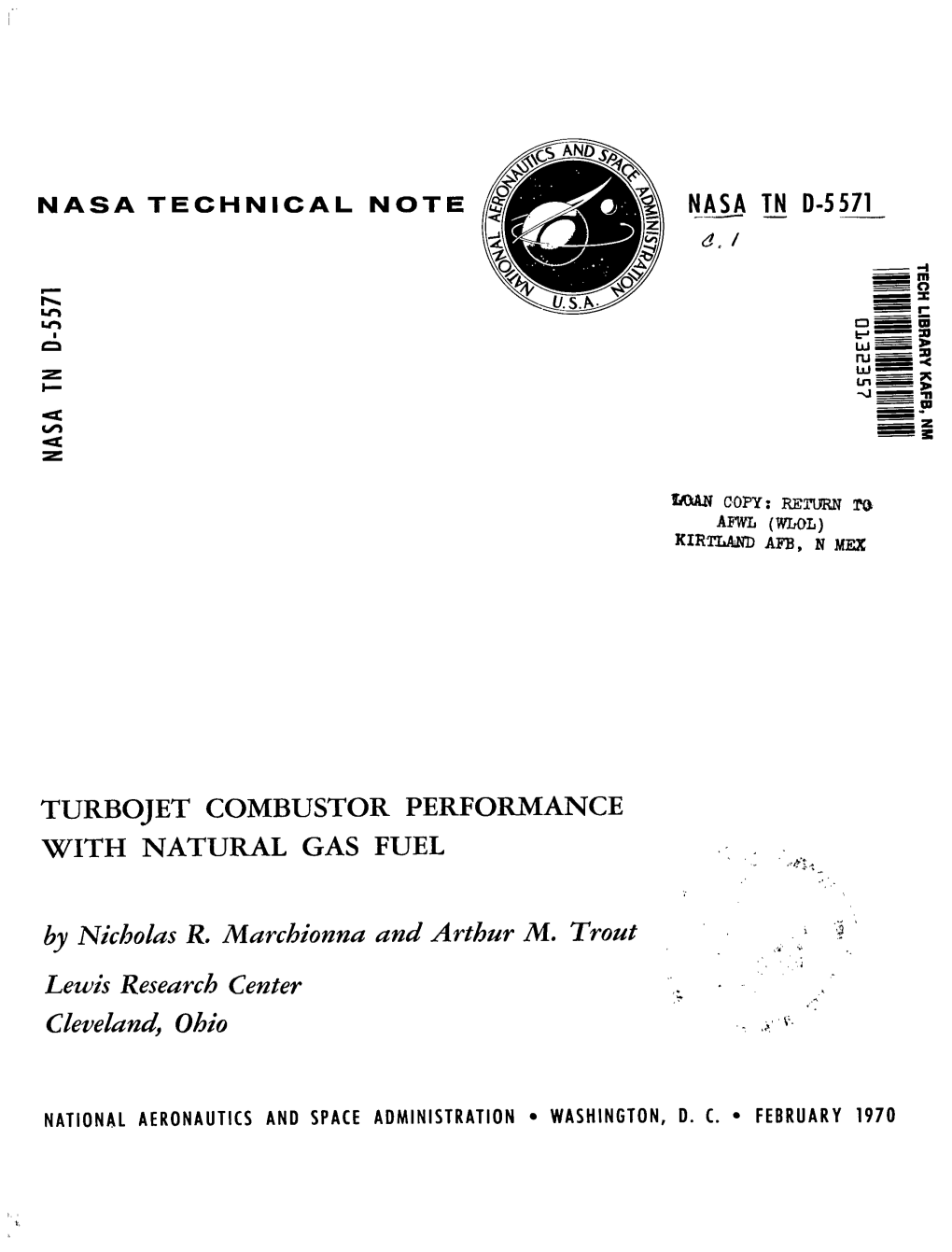 Turbojet Combustor Performance with Natural Gas Fuel