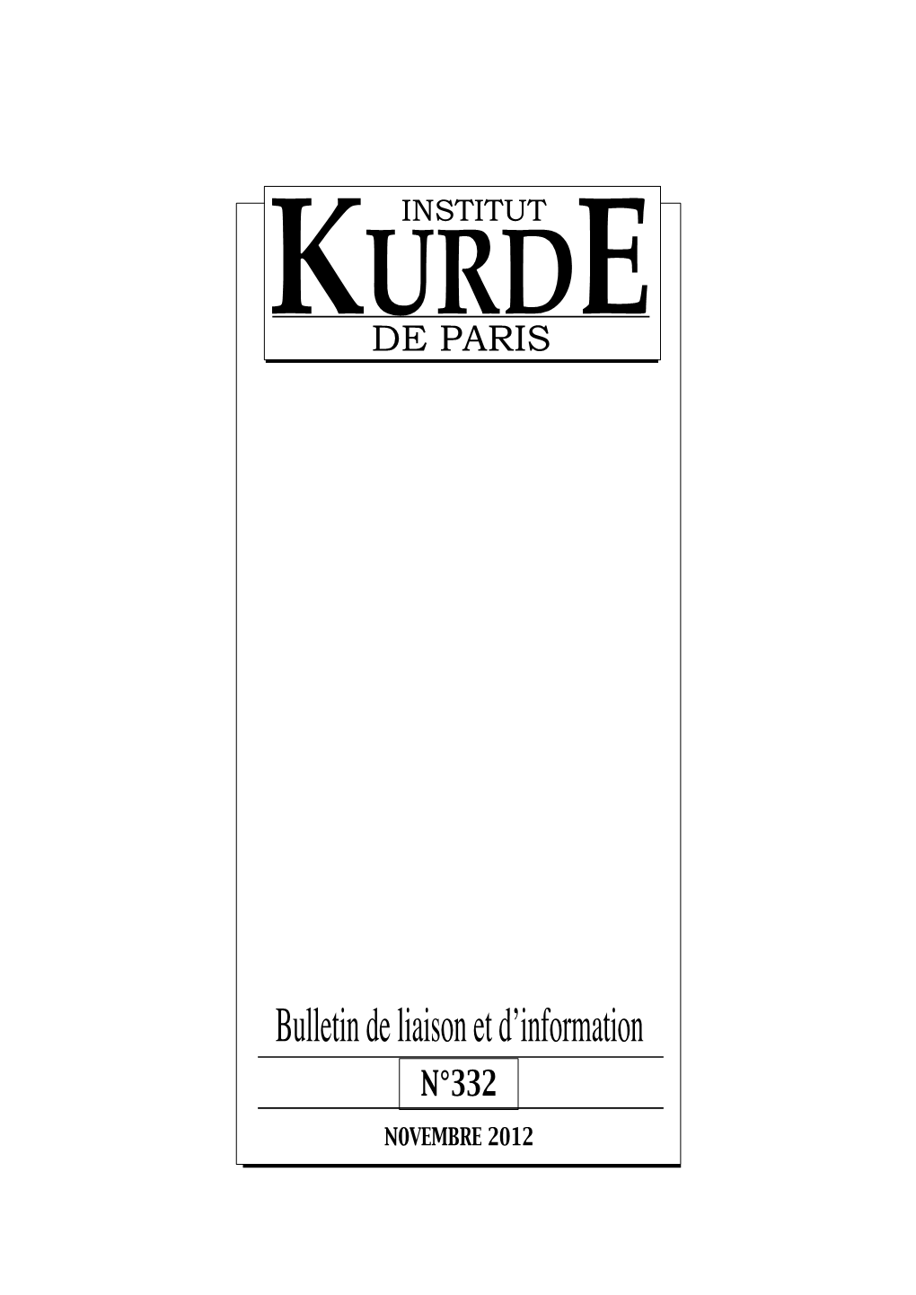 Bulletin De Liaison Et D'information