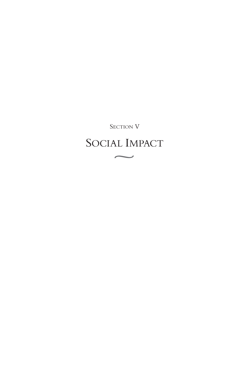 Social Impact ~