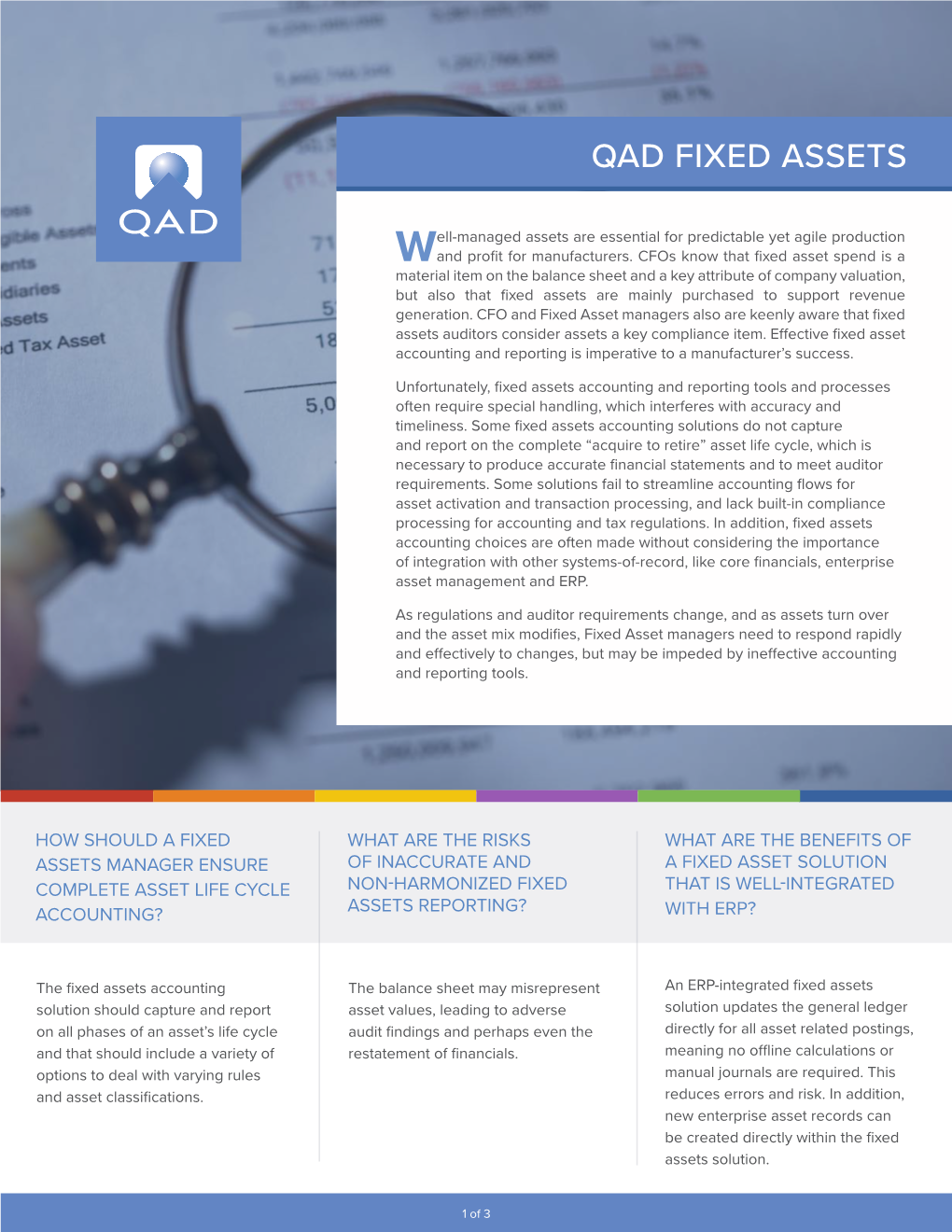 Qad Fixed Assets