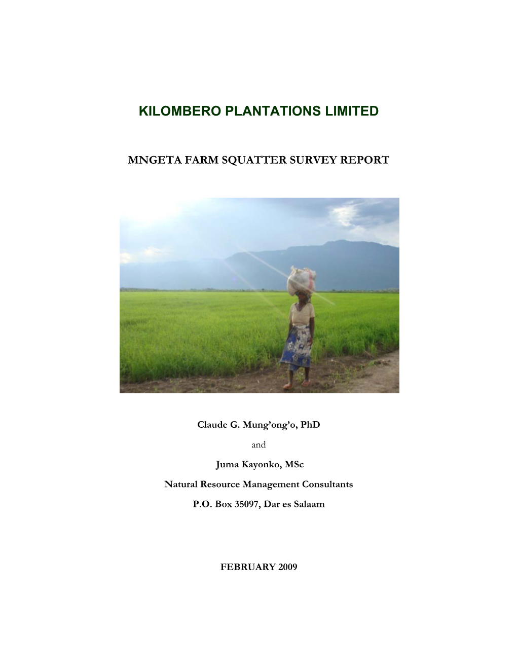 Kilombero Plantations Limited