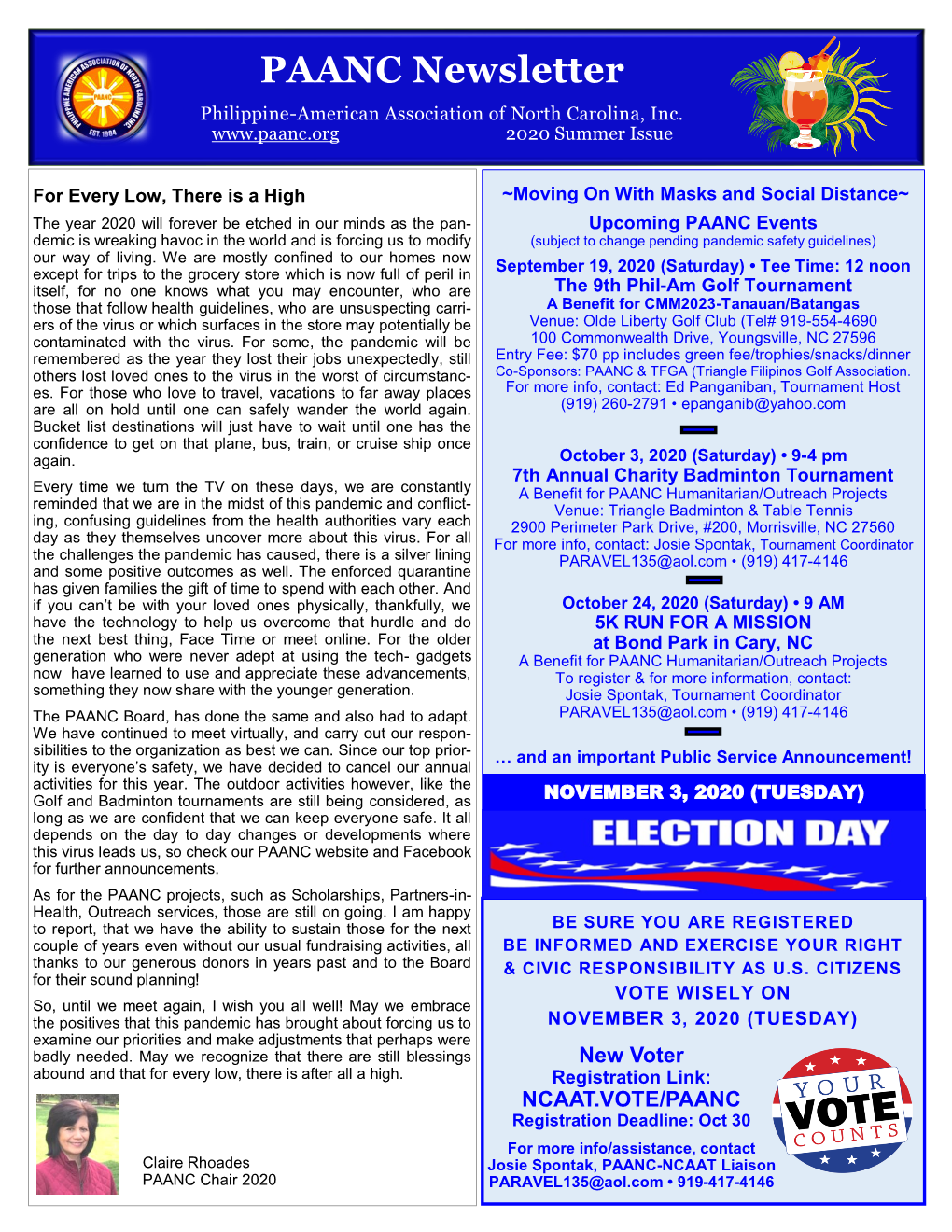 PAANC Newsletter