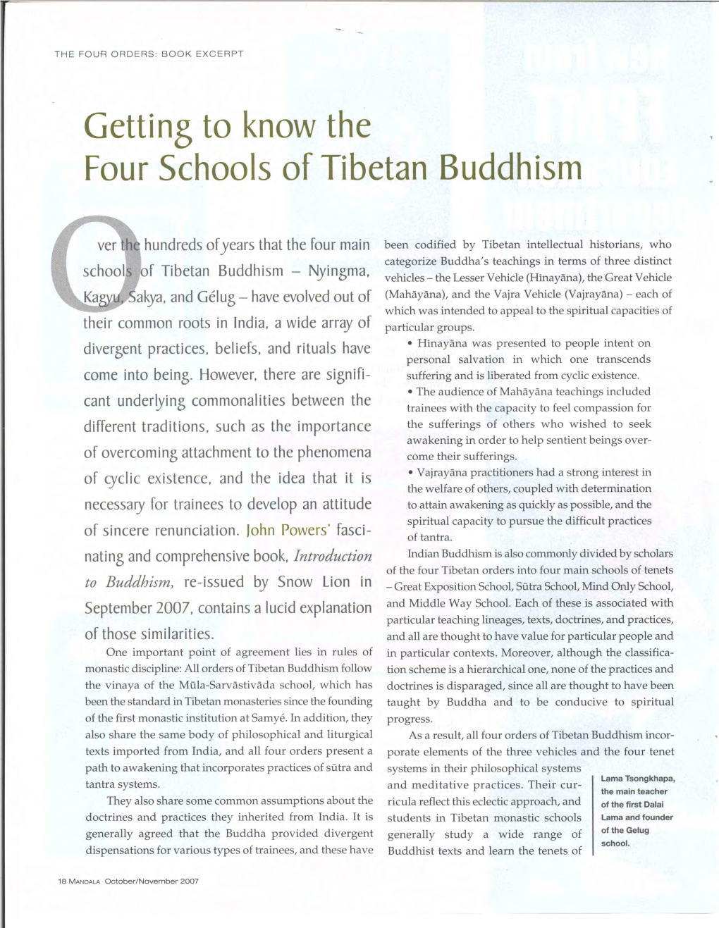 Getting to Know the Four Schools of Tibetan Buddhism