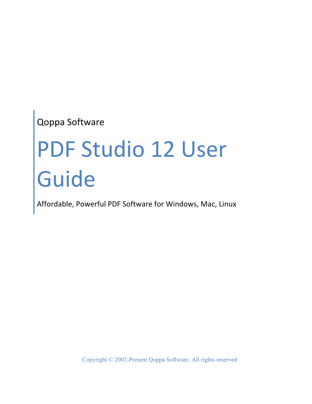 PDF Studio 12 User Guide