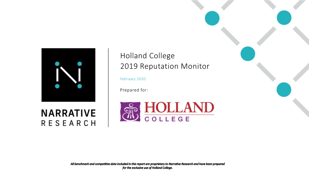 Atlantic Higher Education Reputation Monitor 2019