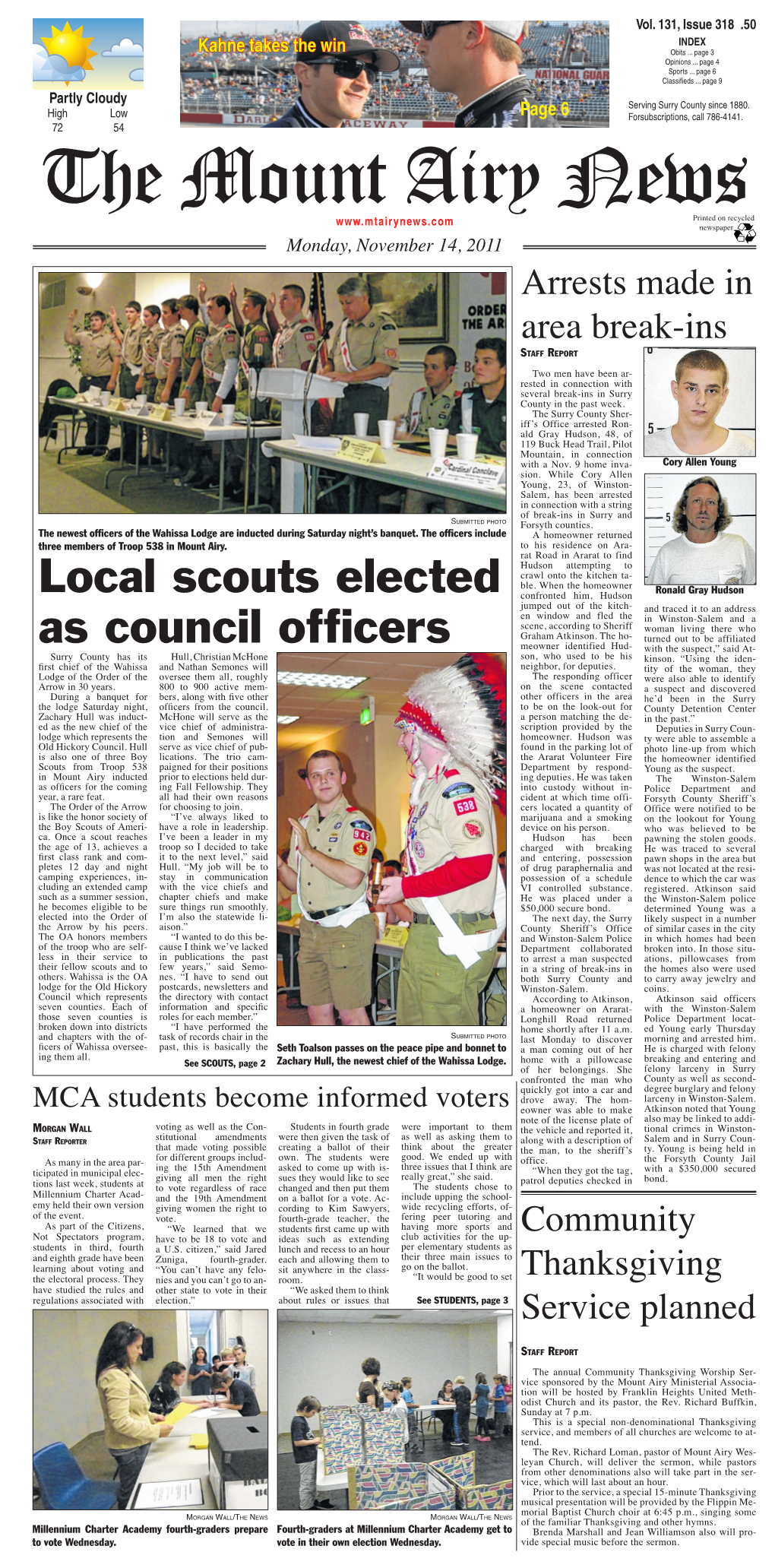 Local Scouts Elected As Council Officers